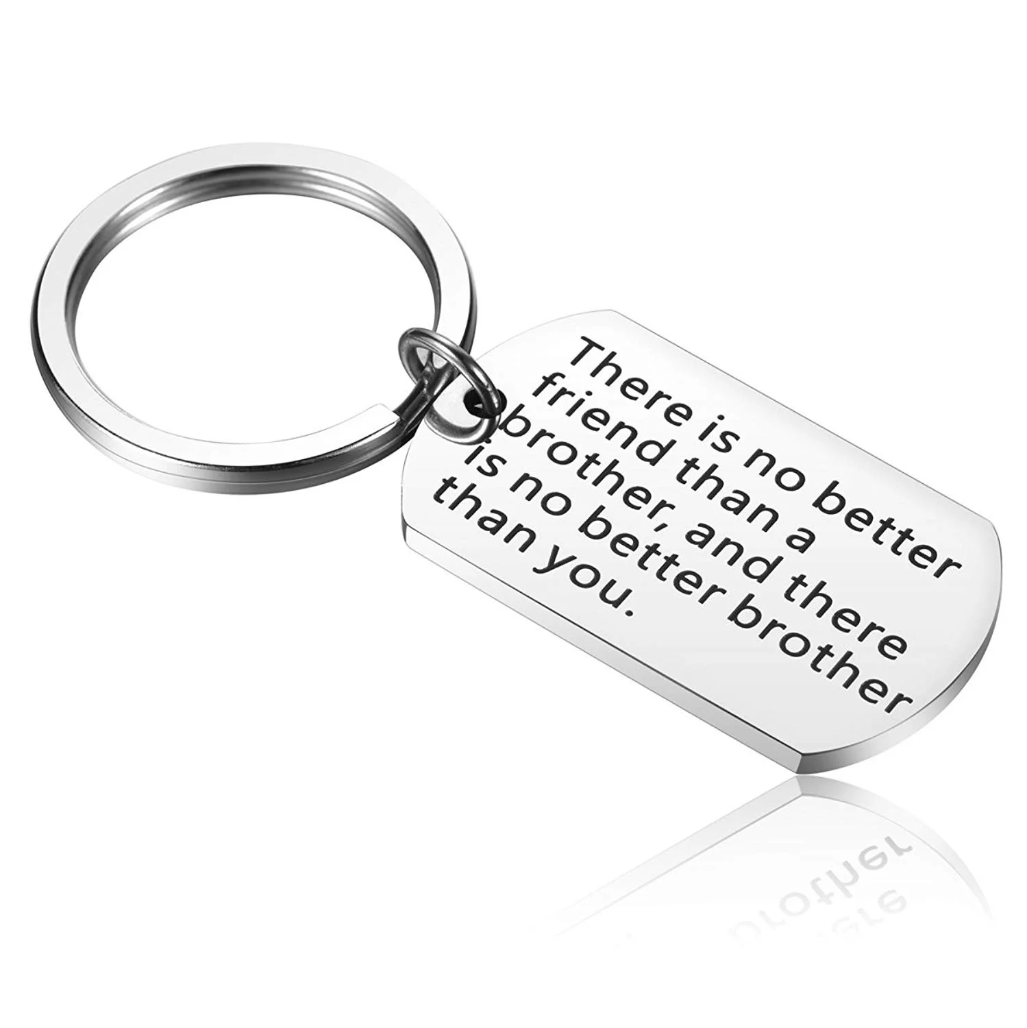 Brother Keychain There Is No Better Friend Than A Brother, Thank You Gift