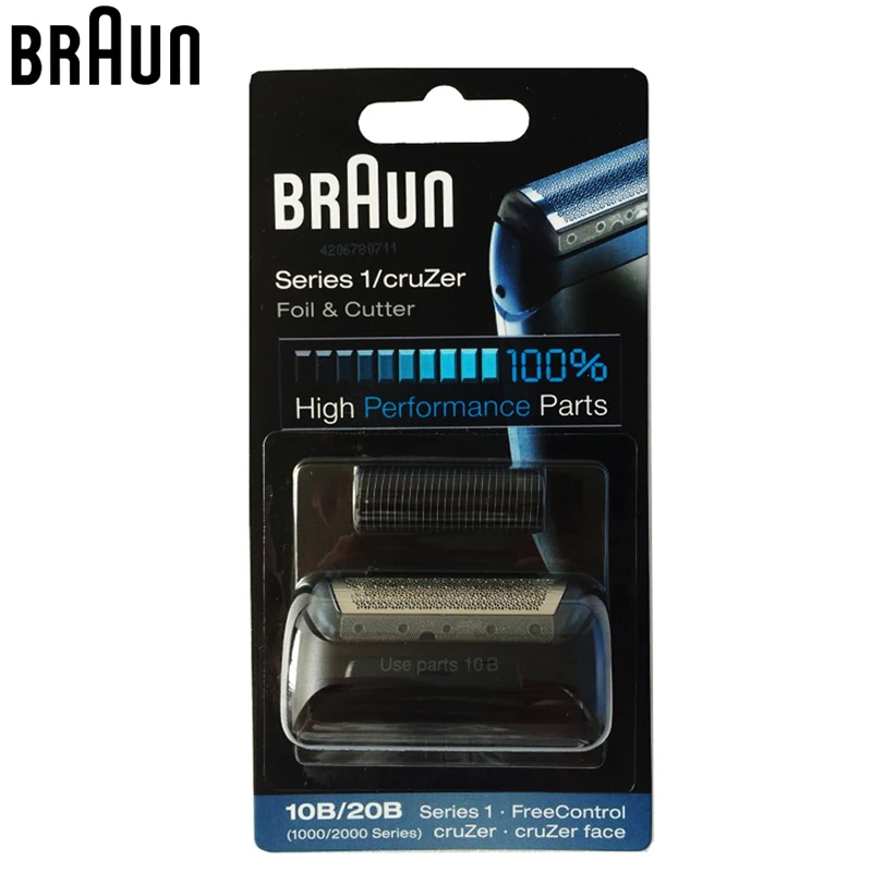 Braun 10B/20B (1000/2000 Series) Foil & Cutter Replacement High Performance part razor blade(180 190 1775 1735 2675 5728 5729)