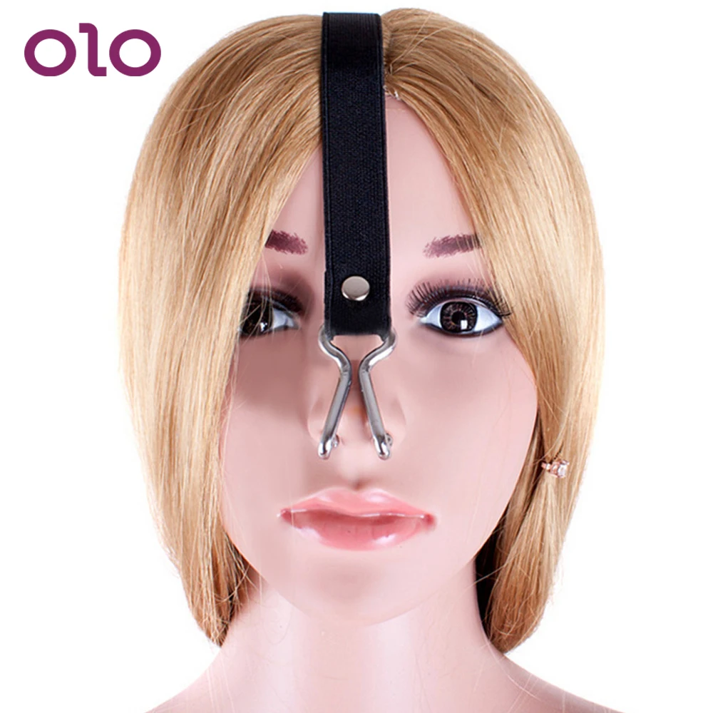 OLO Elastic Strap Silver Adult Product SM Bondage Role Playing Force Rise Nose Hook Sex Toy for Couples Unisex