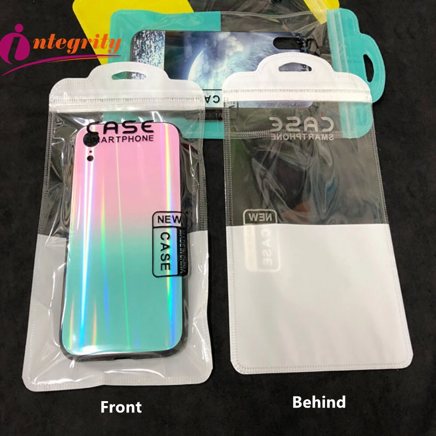 INTEGRITY 100pcs 11.5X20.5cm Transparent Case Cover Moisture-proof Package storage Bags Bright glossy self sealing Packaging bag