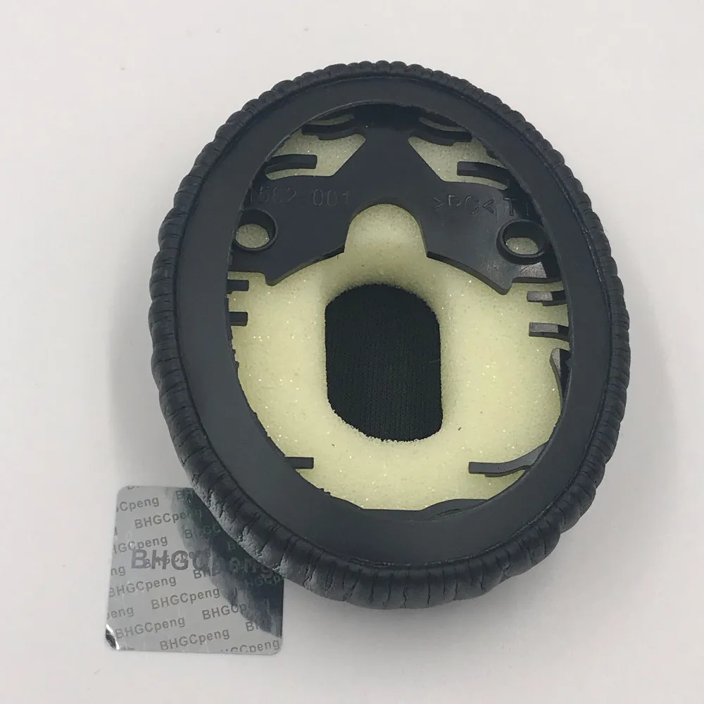 Bose QC3 용 가죽 교체용 이어 패드, 헤드폰 용 소프트 쿠션 메모리 폼 + 가죽 50mm 고품질 1 쌍 이어 패드