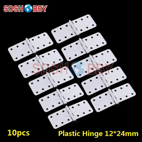 

10pcs Plastic Pinned Hinges W12xL24mm for Nitro / Gasoline Airplanes