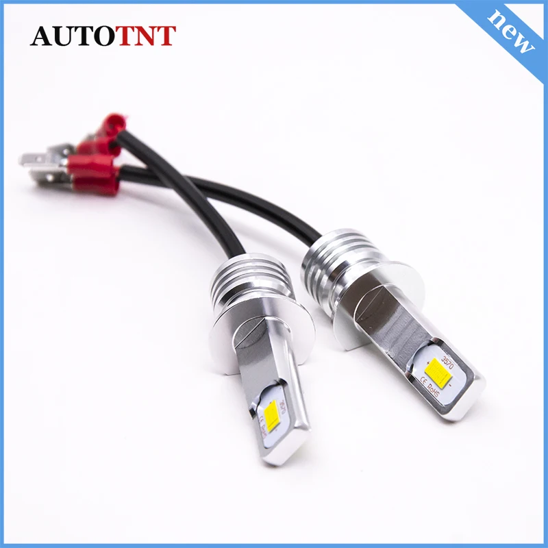 

2pcs H1 LED fog Lamp H1 LED headlight Driving Light White 6000K 12V 24V Golden