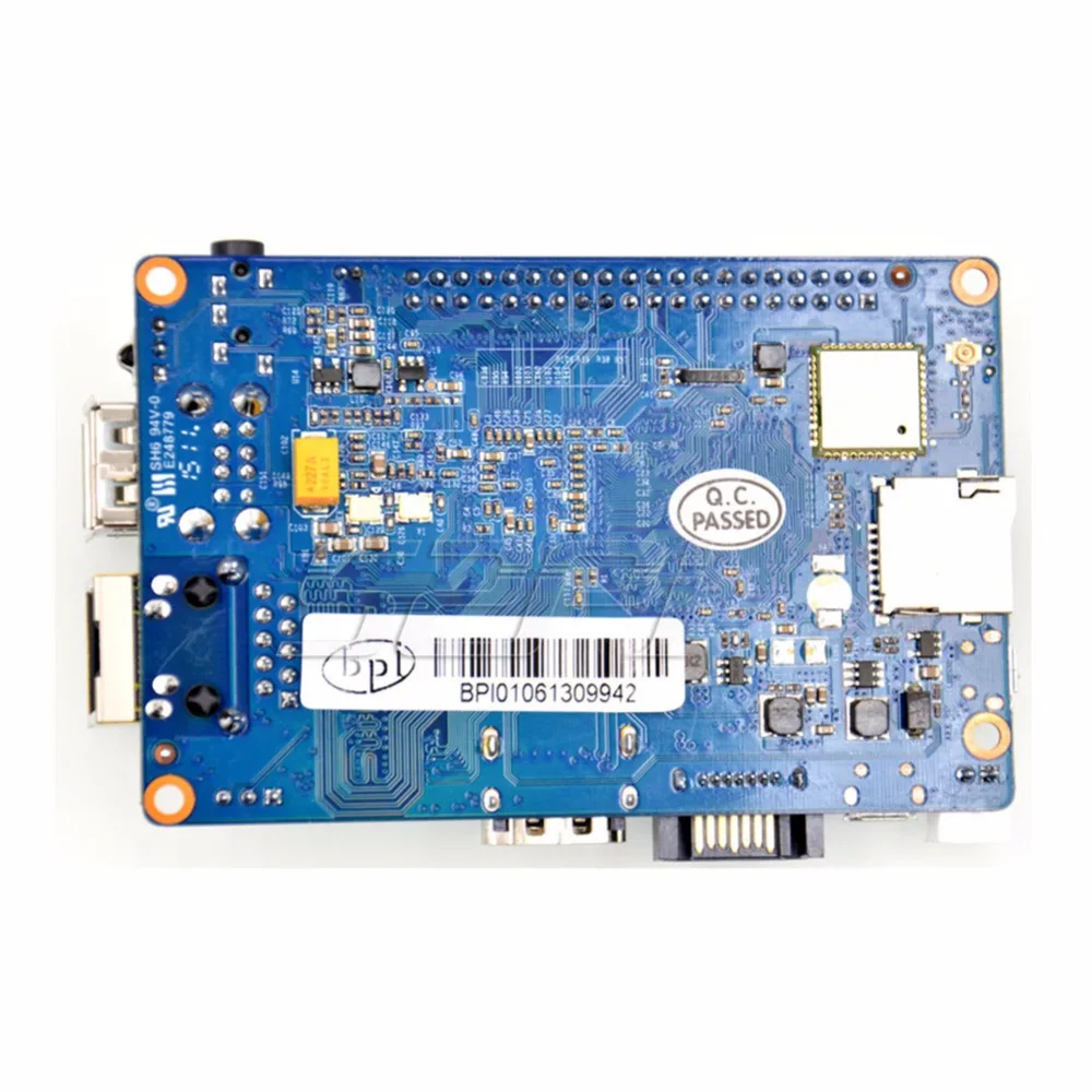 Смартфон Banana Pi M1 plus, двухъядерный Процессор A20, 1 ГБ ОЗУ, встроенный Wi-Fi, с открытым исходным кодом, одноплатный компьютер SBC