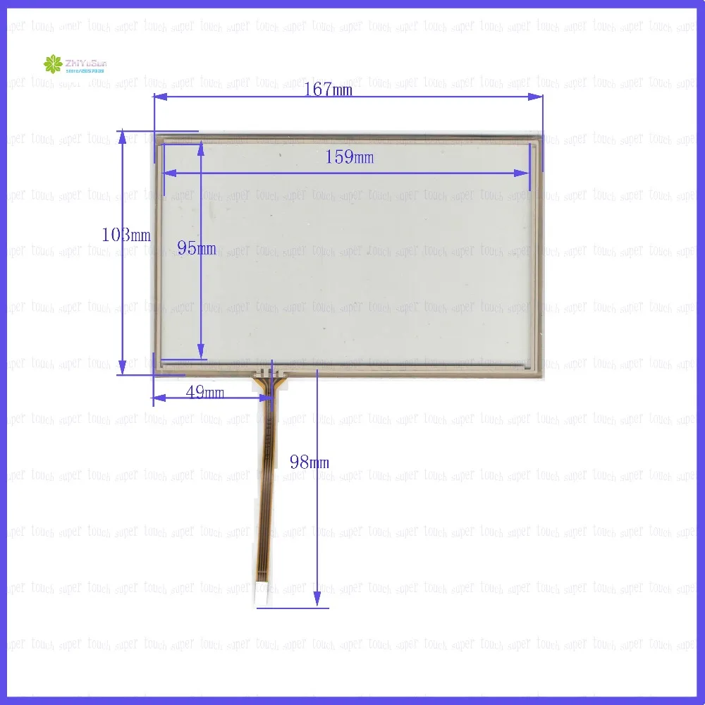 7inch 4 lins Touch Screen For GPS CAR this is compatible  167mm*103mm sensor glass  this's compatible Freeshipping  167*103