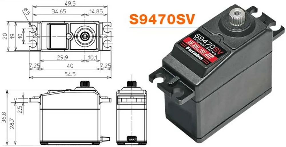 FUTABA S9470SV new high voltage digital steering gear