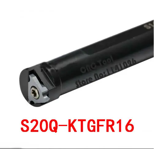 Portaherramientas de barra de perforación para torno de Metal, herramientas de corte para ranurado interno, CNC, S20Q-KTGFR16
