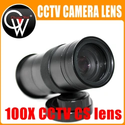 100X Zoom Lens C/CS Mount Lens Glass Magnification Eyepiece For VGA HDMI USB CCD CMOS Industry Video Microscope Camera