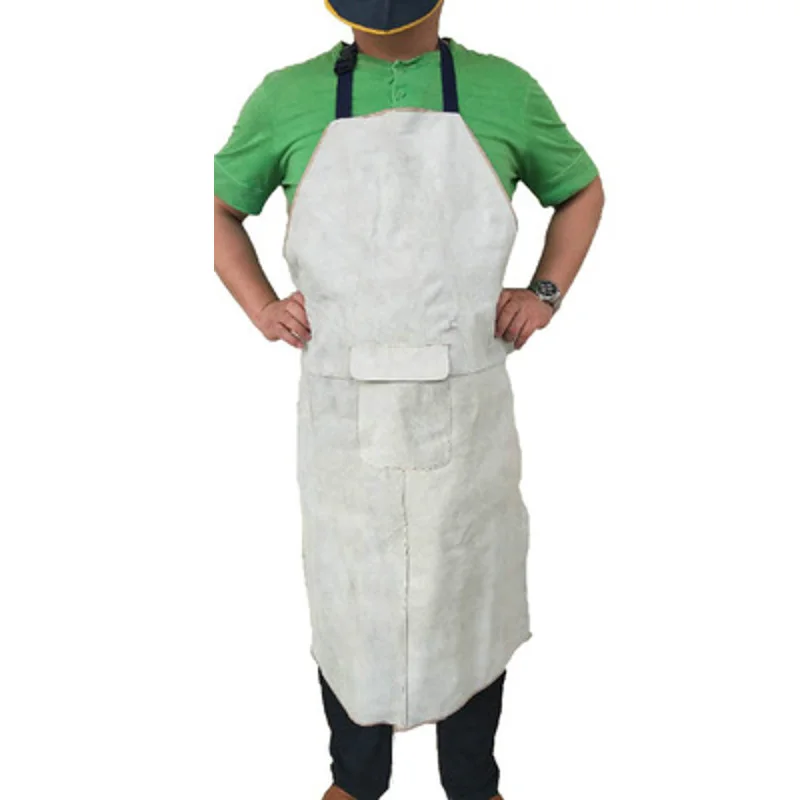 Cowhide Electric Welding Apron Welder Anti-scalding Overalls Protective Clothing Insulation Anti-flame Retardant 60CM×90CM