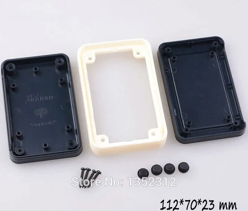 Free shipping 2 pcs/lot 112*70*23mm electronics project box DIY plastic electrical case desktop IP55 waterproof junction box