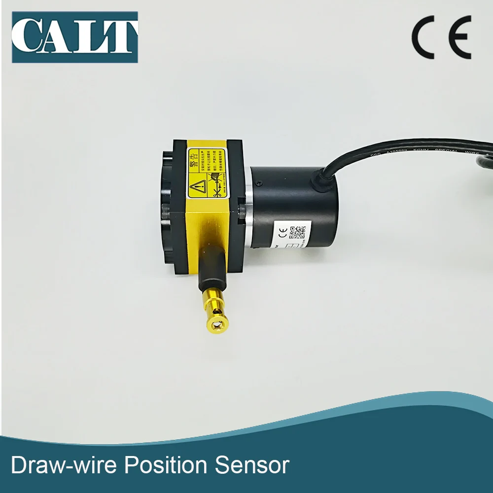 CALT 400mm Stroke Range Displacement Sensor Pull Motion Position Sensor Draw Wire Encoder CESI-S400