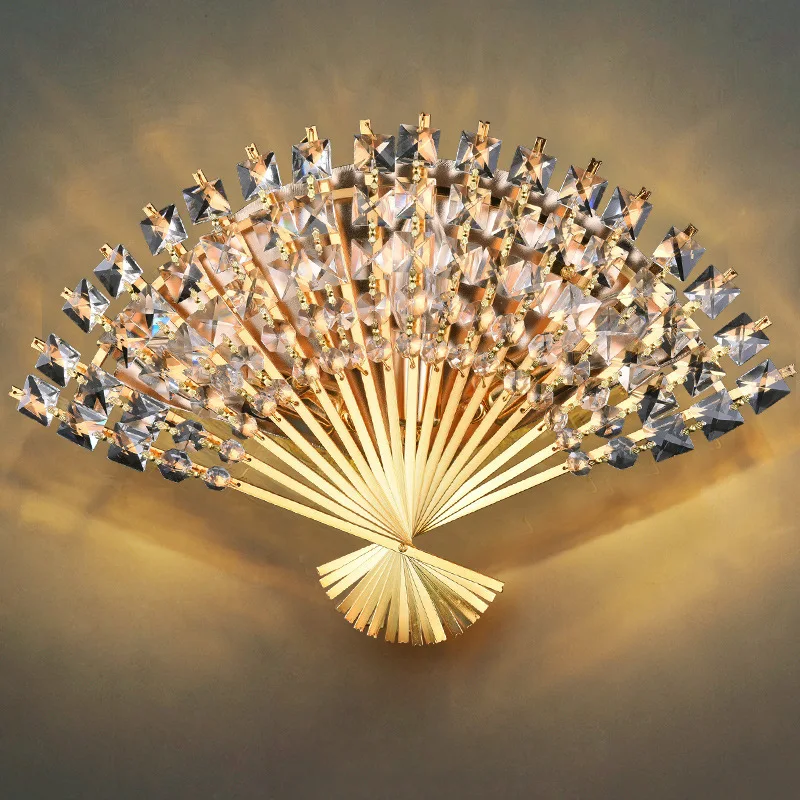 

Crystal Fan Wall Lamp Stainless Steel LED Lamp LED Light Wall lamp Wall Light Wall Sconce For Bar Store Foyer Bedroom