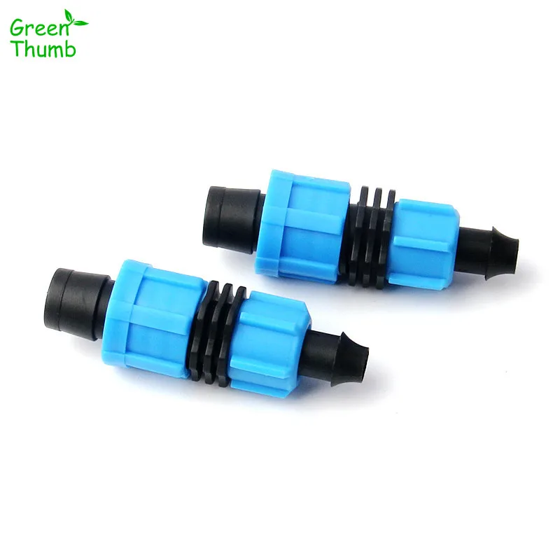 32pcs 16 mm Bypass Connector Hose Fittings Adapter For Garden Irrigation Greenhouse Micro Drip Tape 16 mm Thread Lock Connector