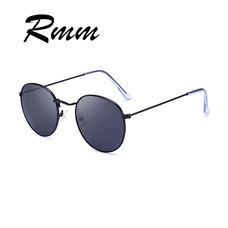 RMM new fashion sunglasses retro round sunglasses women\'s brand designer sunglasses ladies alloy mirror sunglasses