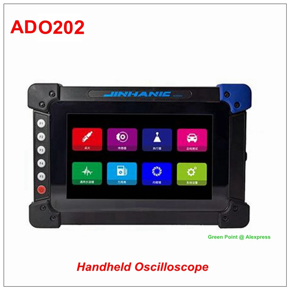 JINHAN ADO202 Handheld Electronics Digital Oscilloscope Multimeter 2 Channels 100MS/S Sample Rate Signal Generator Auto Repair