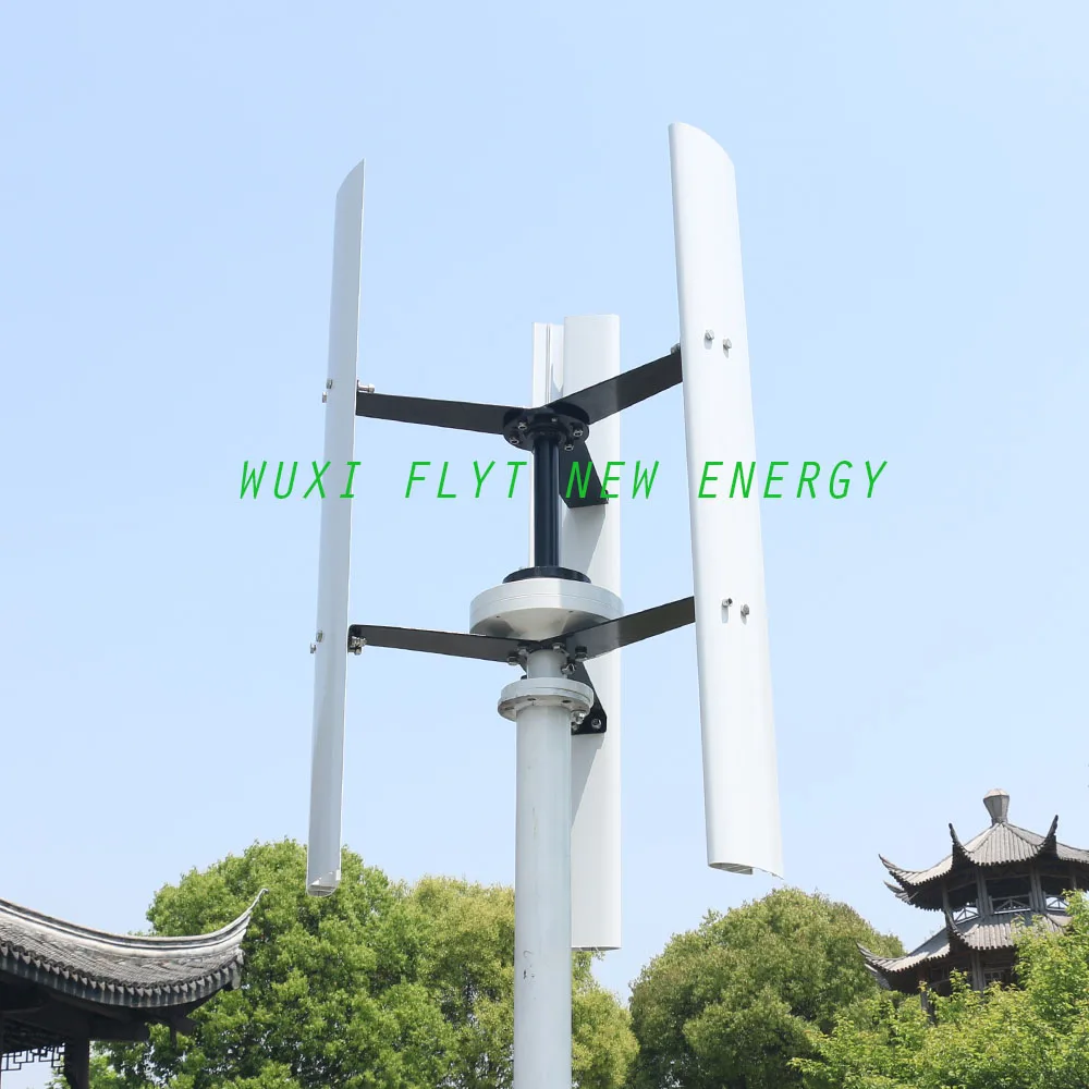 FLTXNY Vertical Wind Turbine Generator 400W 12V 24V 48V Wind Generators for Home Streetlight Projects Low Noise