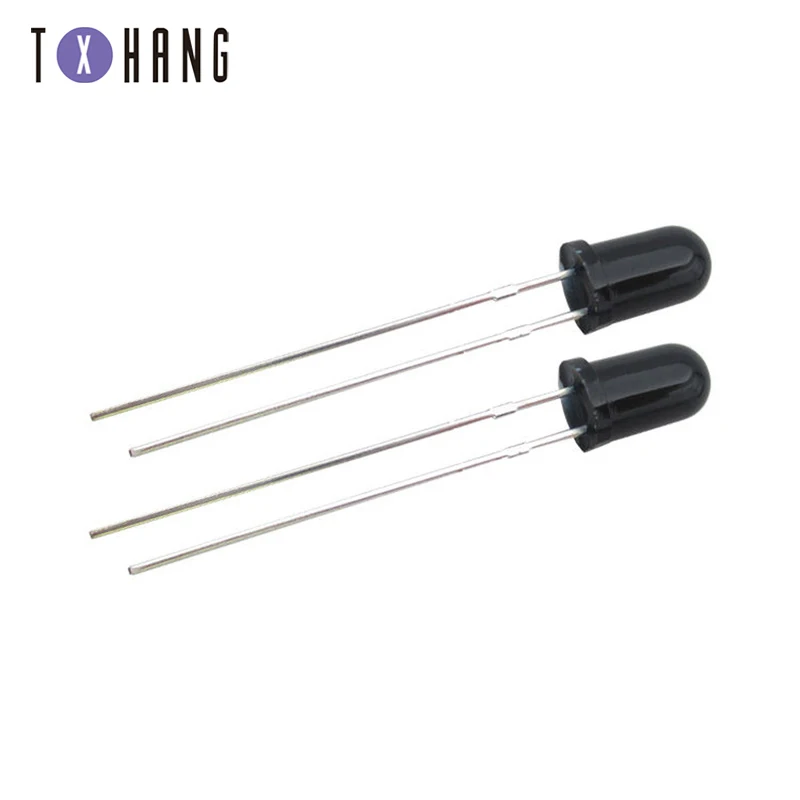 50/100PCS F3/F5 940nm Black DIFFUSED IR LED Infrared Receiving 3mm 5mm Light Receiving Diodes