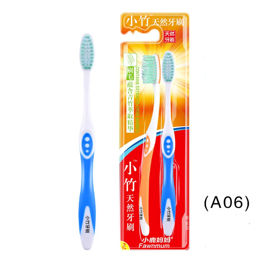 Soft Natural Spiral Bamboo Toothbrush Eco Friendly Adult Lover Famliy Pack Tooth Brushes Oral Hygiene Dental Deep Clean 2pcs/set