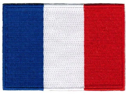 

FRENCH FLAG embroidered iron-on PATCH FRANCE EMBLEM new APPLIQUE PARIS SOUVENIR