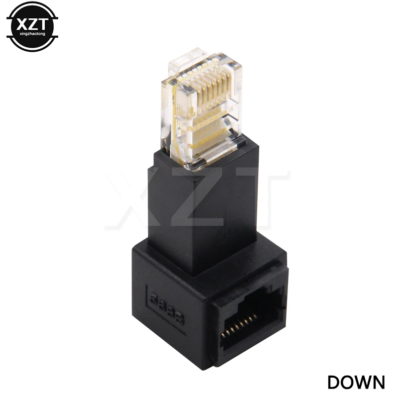 NEWESE-Extension de réseau Ethernet mâle vers femelle, résistant, à angle droit 90, 8P8C, Harmony STP UTP Cat inspectés RJ45, offre spéciale
