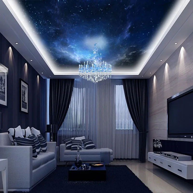 

beibehang Custom night space 3d room landscape wallpaper mural decor for living room bedroom home papel de parede 3d flooring