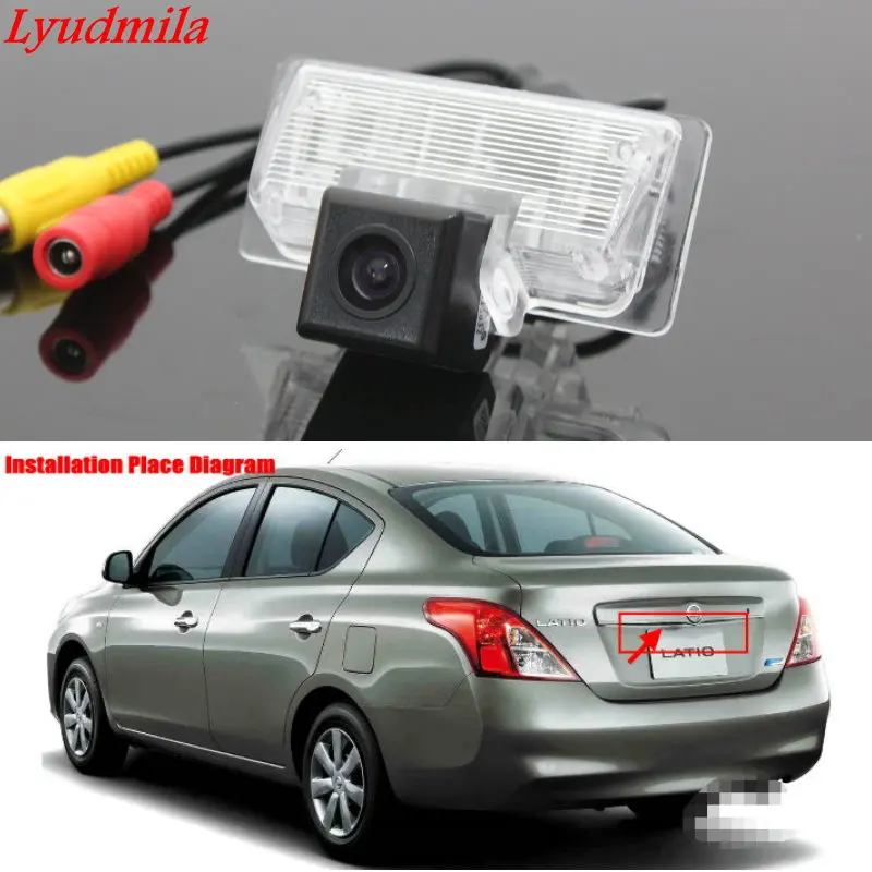 

Lyudmila Wireless Back up Reverse Camera For Nissan Latio / Tiida Sedan / Car Parking Rear view Camera / HD CCD Night Vision