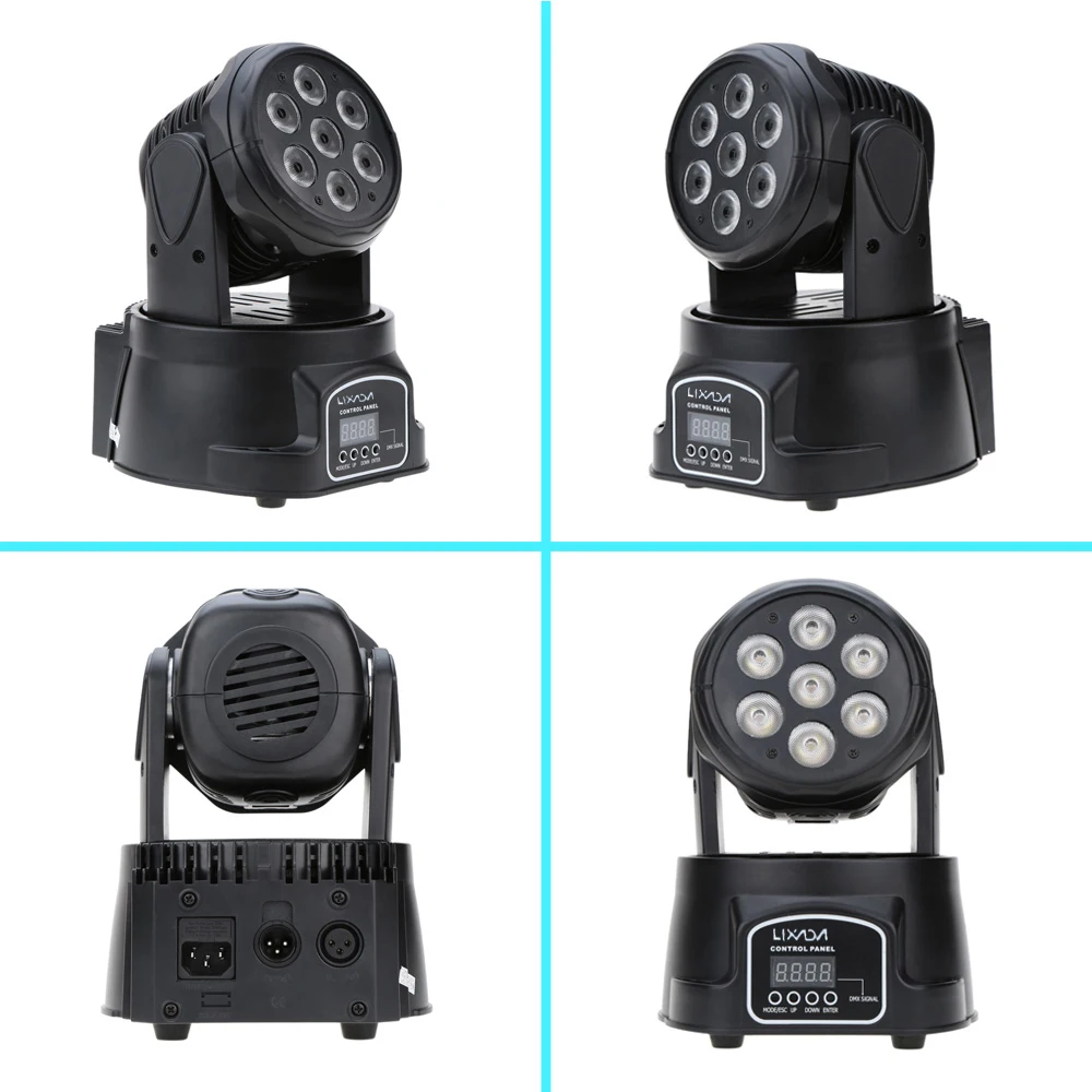 DMX RGBW LED Stage Light Moving Head Beam Party Lights Disco Light DMX-512 Led Dj Xmas Christmas Sound Active LED Par DJ Light