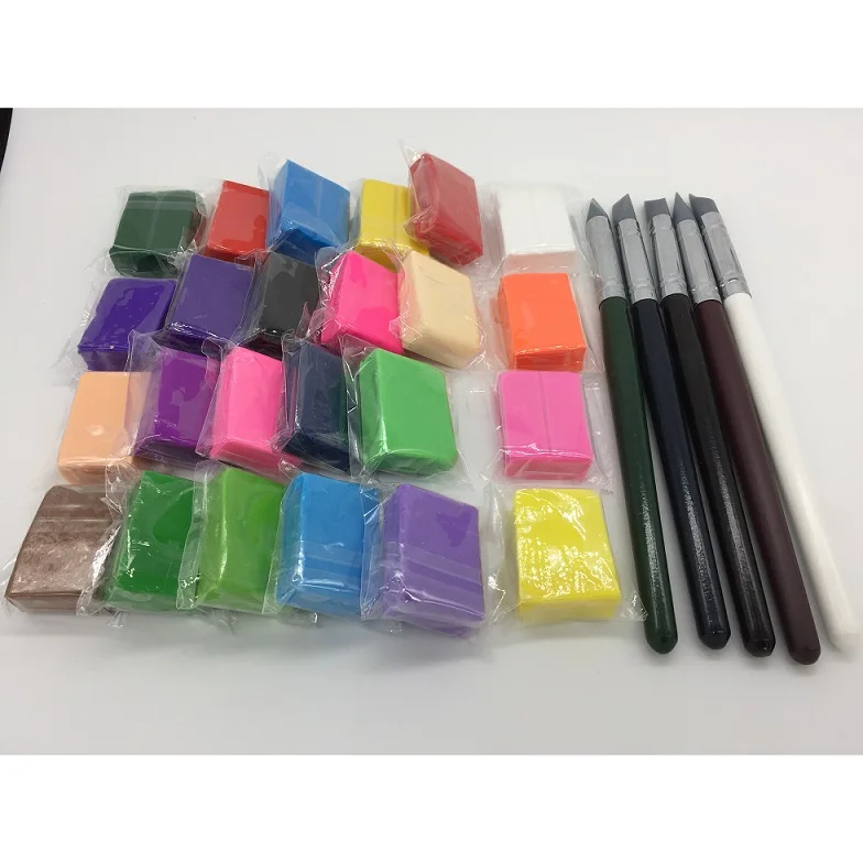Linh hoạt bền nướng Polymer đất sét thủ công sở thích đất sét handmade chất liệu hiệu suất kết hợp an toàn thử đồ chơi trẻ em