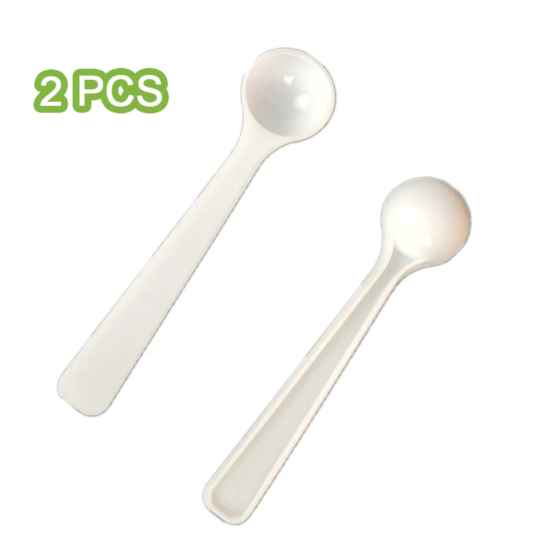 2 PCS Measuring Spoon White Drug Pesticide Safety Precise Selection 1 Spoon Is 1 g Powder Other Type 0.1g 0.25g 0.5g