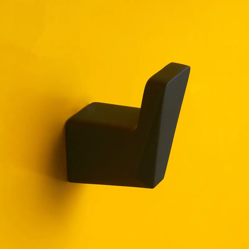 

Vidric Black Clothes hooks kitchen hook Bathroom robe hook single wall hanging hook chapeu gancho