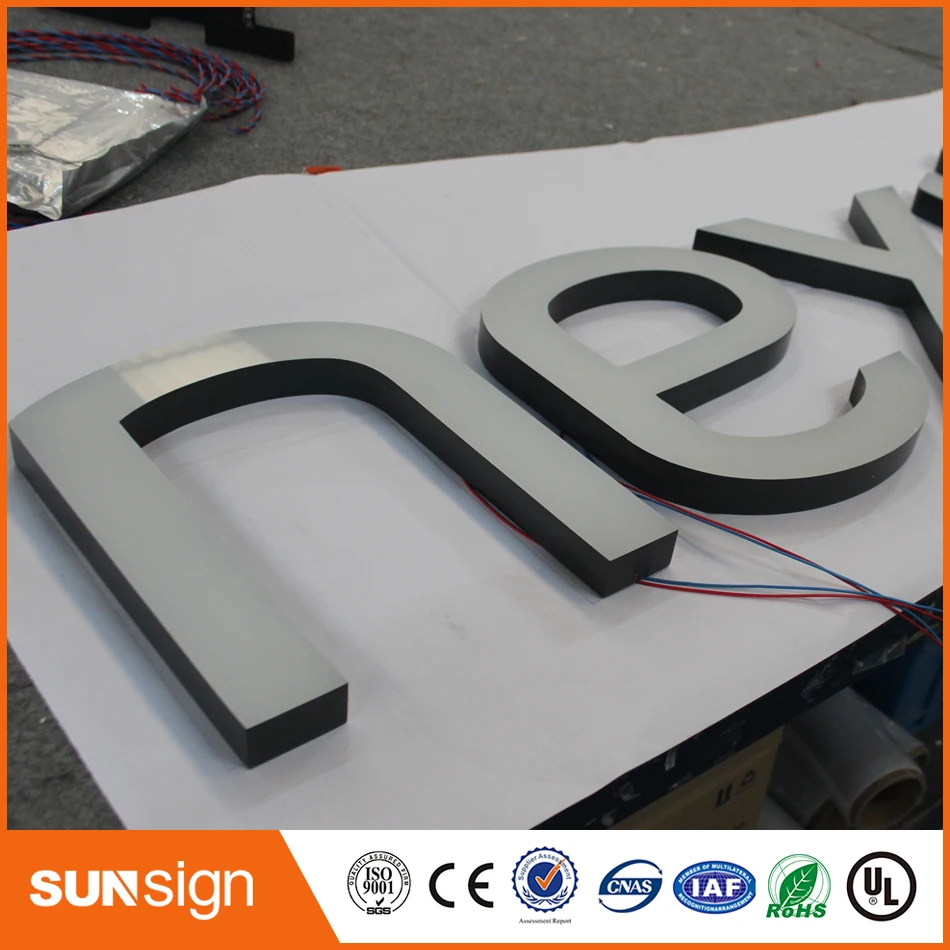 Outdoor Indoor Frontlit En Backlit Aangepaste Led Teken