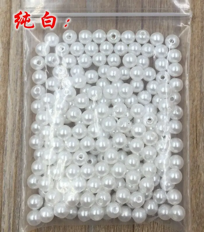 6mm abs perle imitazione perla perline di plastica rotondi per la collana e braccialetto diy fare 100 pz/pacco sedici colori per si