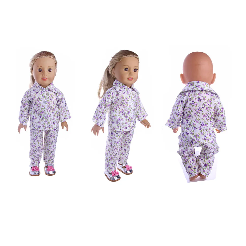 

Pajamas Doll Clothes Fit 18 Inch Doll Our Generation and Journey Doll Etc for Chrid Christmas Gift n1381