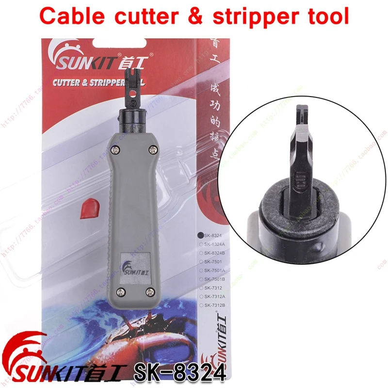 ReadStar SUNKIT SK-8324 Networking & Telephone cabke Tool For seating wire to terminal blocks or cut wire end after terminated