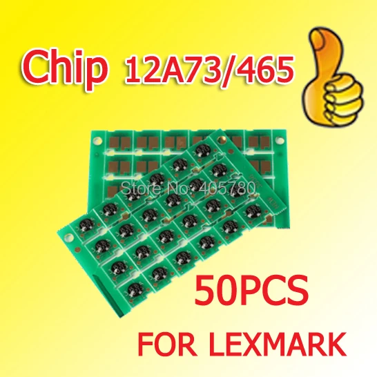 

Wholesale 50pcs 12A73/465 chip compatible for Lexmark T630/632/632n/634 ++