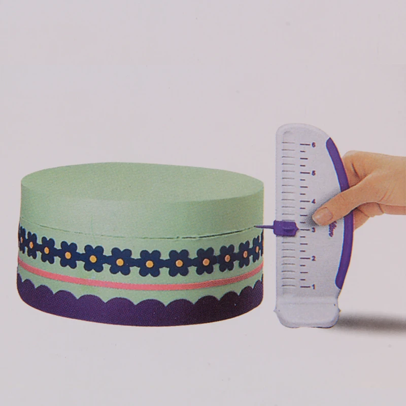 

Plastic 5' Cake Decorating Scraper with Scale DIY Pastry Baking Tools HB1031