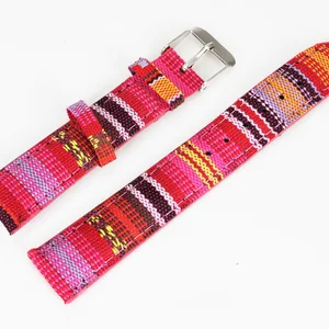 Men and women wristwatch bracelet, denim fabric, watch bracelet, 7 colors, 18mm length 12 Main Sales Different Watch - №12