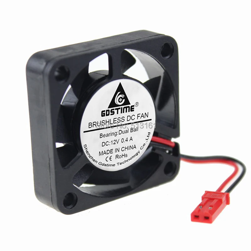 

5 Pieces/lot Gdstime 4010 JST 2Pin Computer Ball Bearing Cooler 40x40x10mm 40mm DC Fan 12V