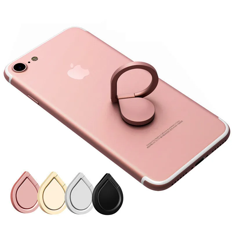 Water Droplets Ring Holder Universal Mobile Phone Ring 360 Rotary Magnetic IRE Metal Finger Grip Stand For IPhone 16 15 14Pro