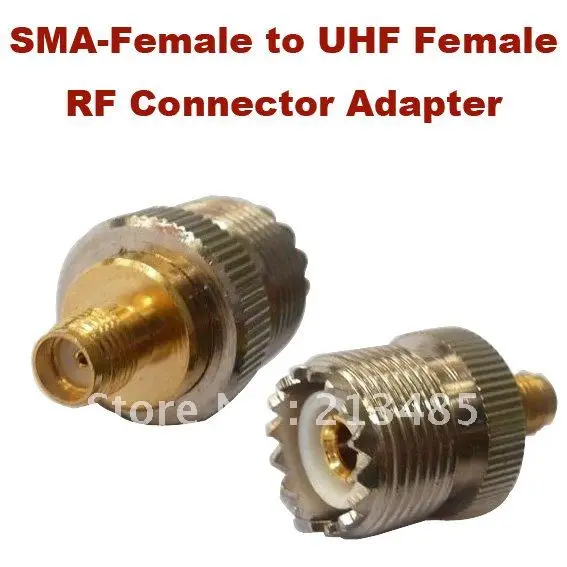 Sma perempuan untuk UHF perempuan konektor RF adaptor