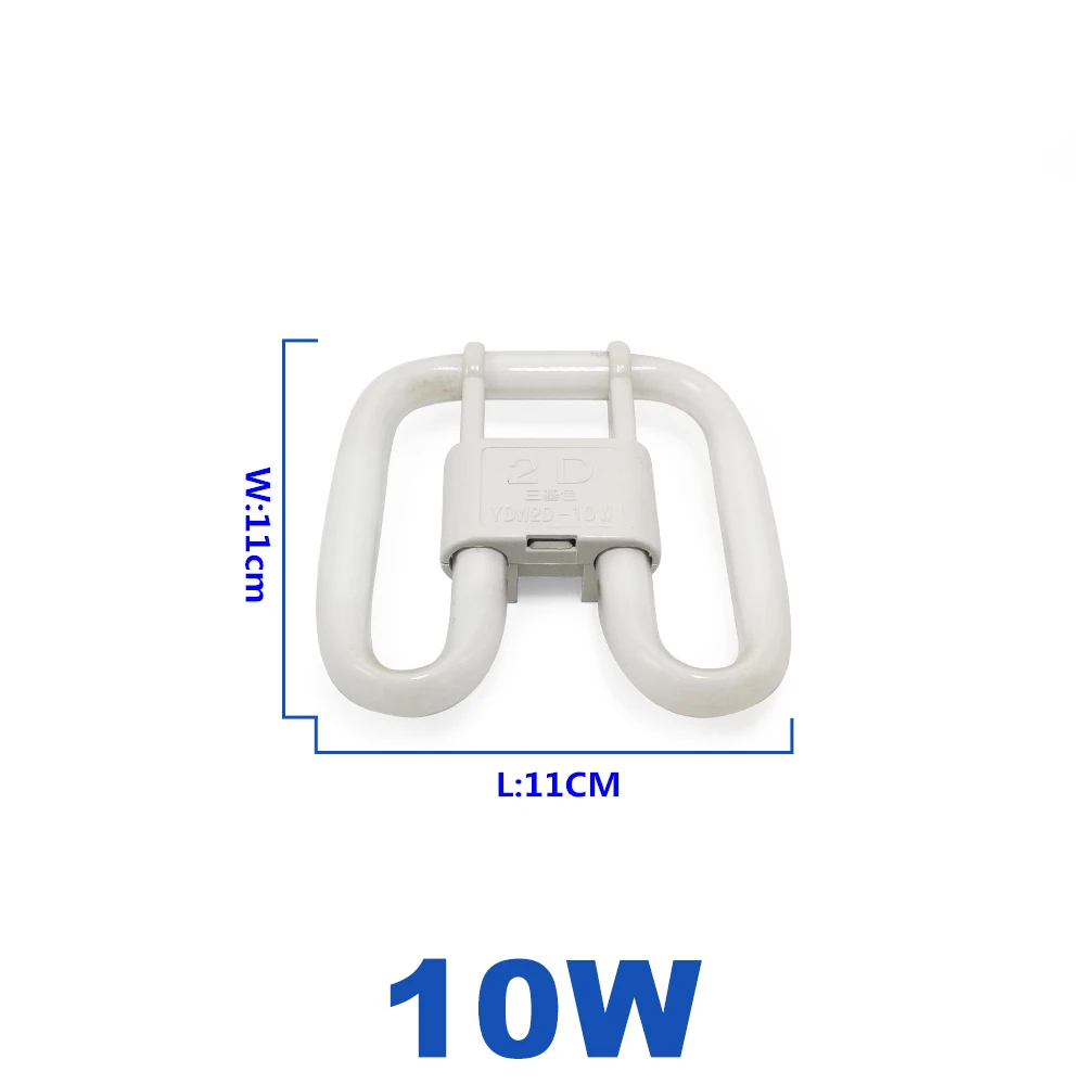 220V 2D Four-Pin Butterfly Lamp GR10q 10W 21W 38W Modulator Tube Tri-Phosphor Fluorescent  Energy-Saving Light Bulb White