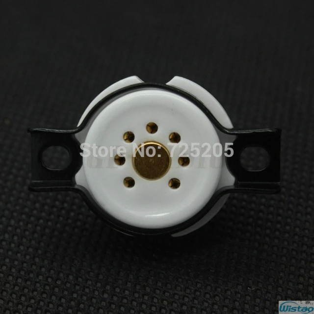 7-pin Gold Plated Vacuum Tube Socket Litle Nine Pins 6Z4 6X4 EF95 EZ90 6AQ5 6J1 Gold-plated Copper & Ceramic Base