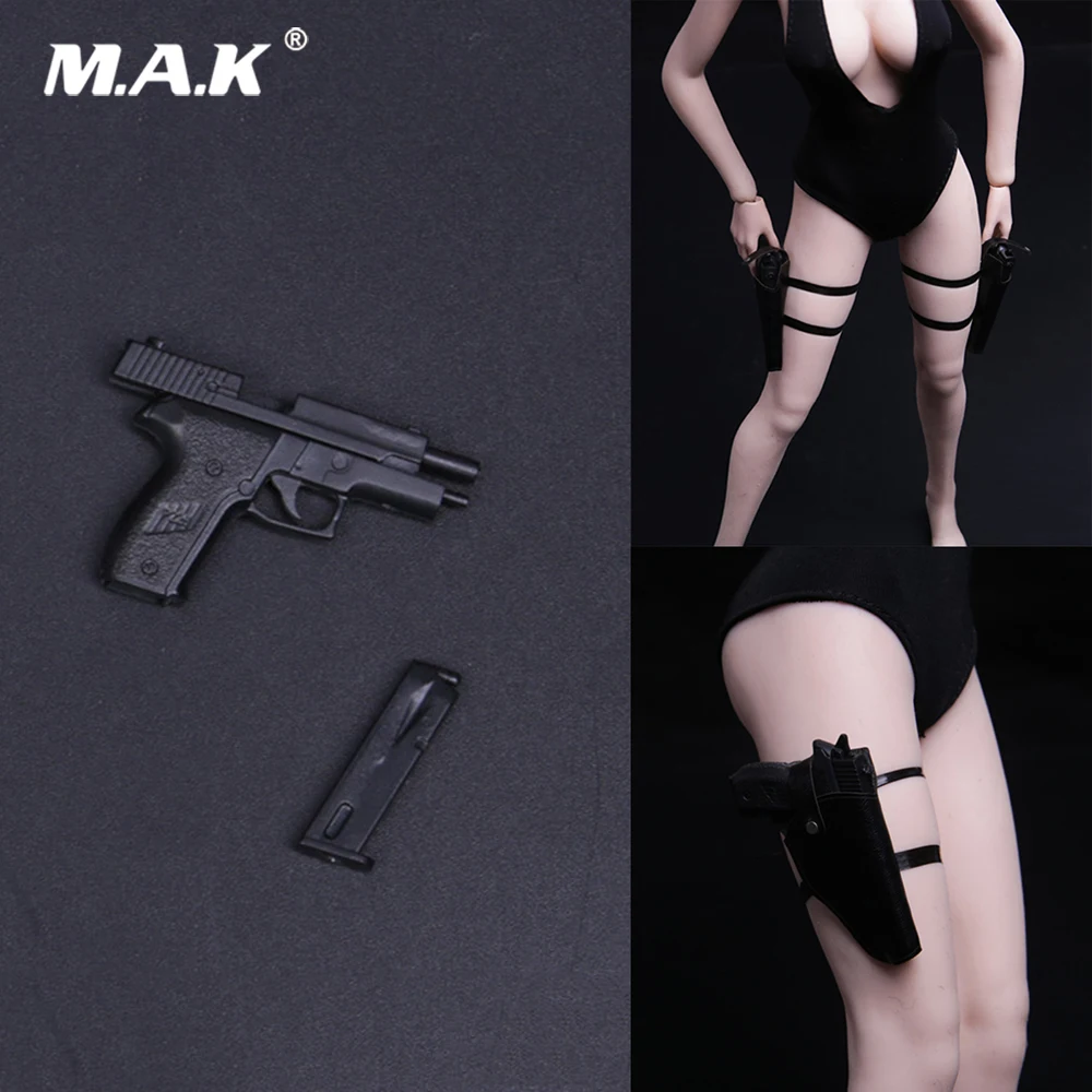 

1/6 Scale Solider Weapon Accessory P226 Model Gun & holster Left leg/Right leg Style for 12'' Action Figure