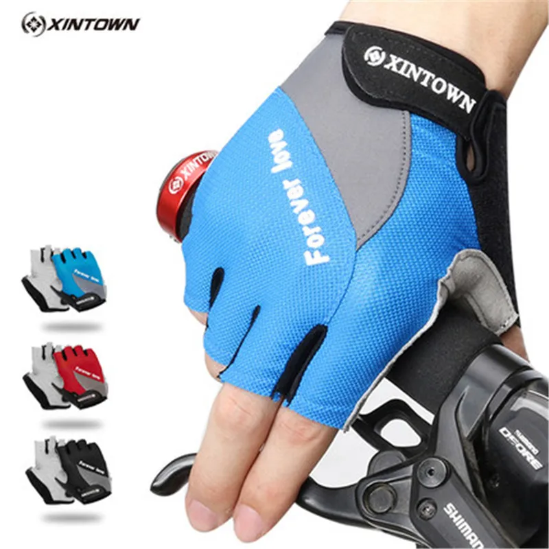 Xintown Men/Womens Half Finger Cycling Gloves Sport Non-Slip mtb Bike Bicycle Gloves Guantes Ciclismo De Bicicleta luva ciclismo