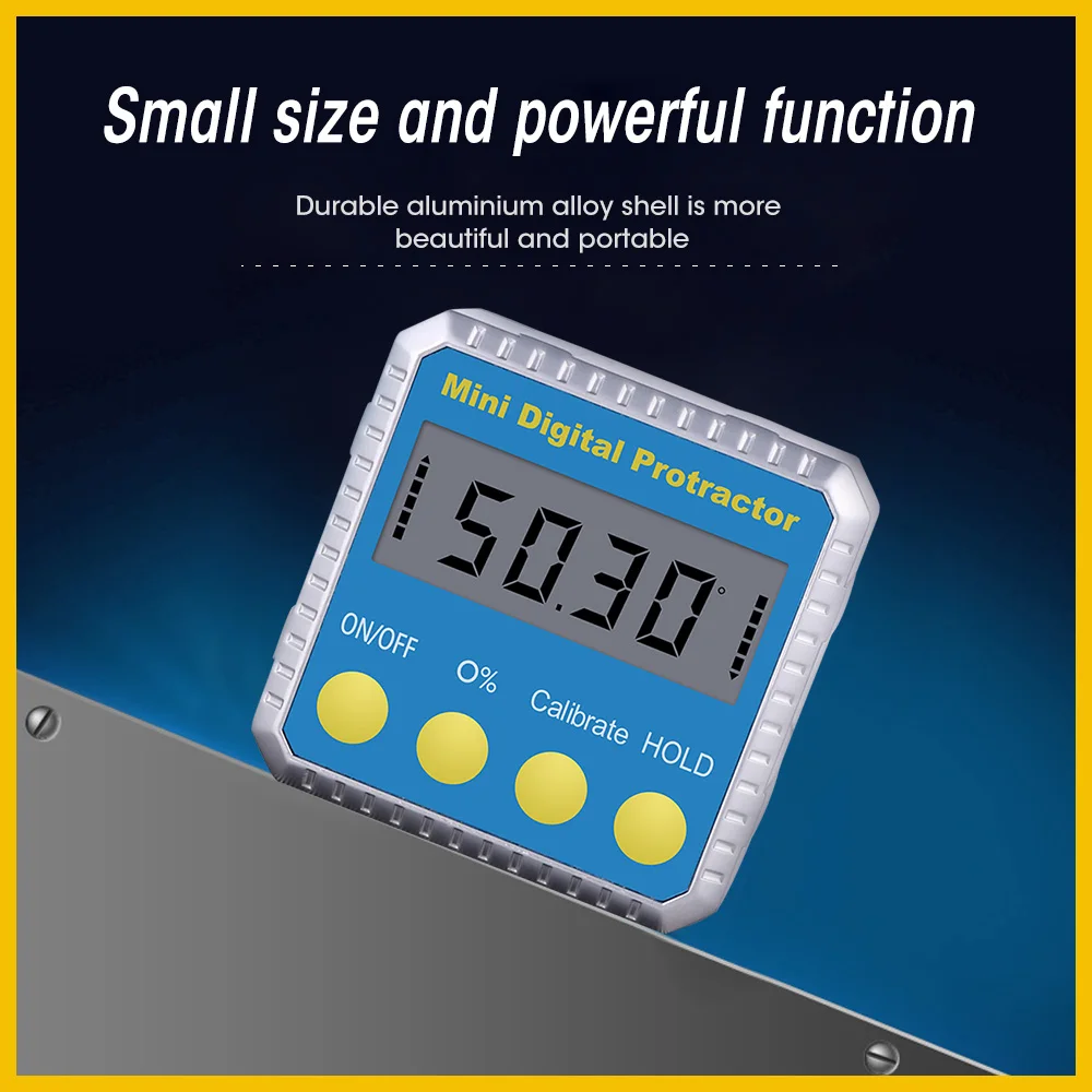 RZ Digital Protractor Inclinometer Tester Angle Finder Measure Bevel Goniometer 90 degrees Gauge Ruler MT2011 MT2010