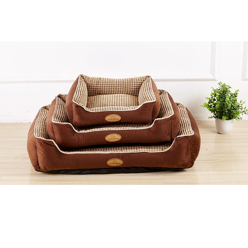 Dog Beds For Small Medium Large Dogs House Mat Pet Nest Soft Cat Kennel Puppy Mattress Cushion Products For Animals ZL404