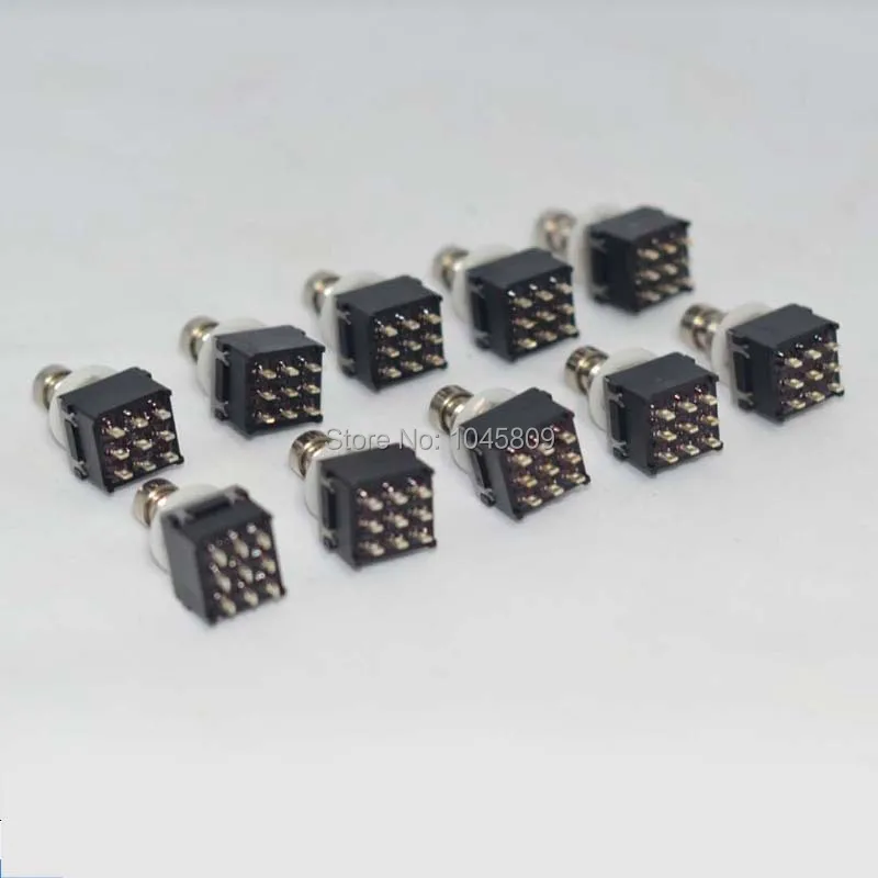 10 x 3PDT 9PIN przełącznik nożny do DIY gitara pedał efektów zestawy, True Bypass akcesoria