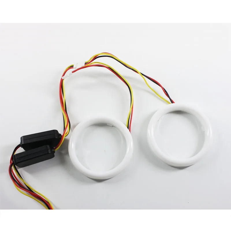 Car Halo Rings Angel Eyes  LED White and Yellow 60/70/80/90/95/100/110/120 MM Motorcycle Car Angel Eyes LED Waterproof DC 12V 3W