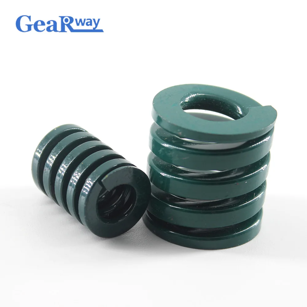 Gearway Green Die Spring Long 28% Compression Ratio Spiral Stamping Compression Die Spring TH40x40/40x45/40x50/40x60/40x65mm