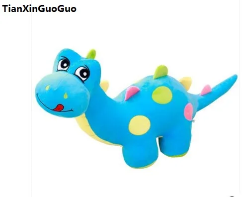 

about 50cm blue cartoon dinosaur plush toy Q edition dinosaur soft doll pillow birthday gift s1034